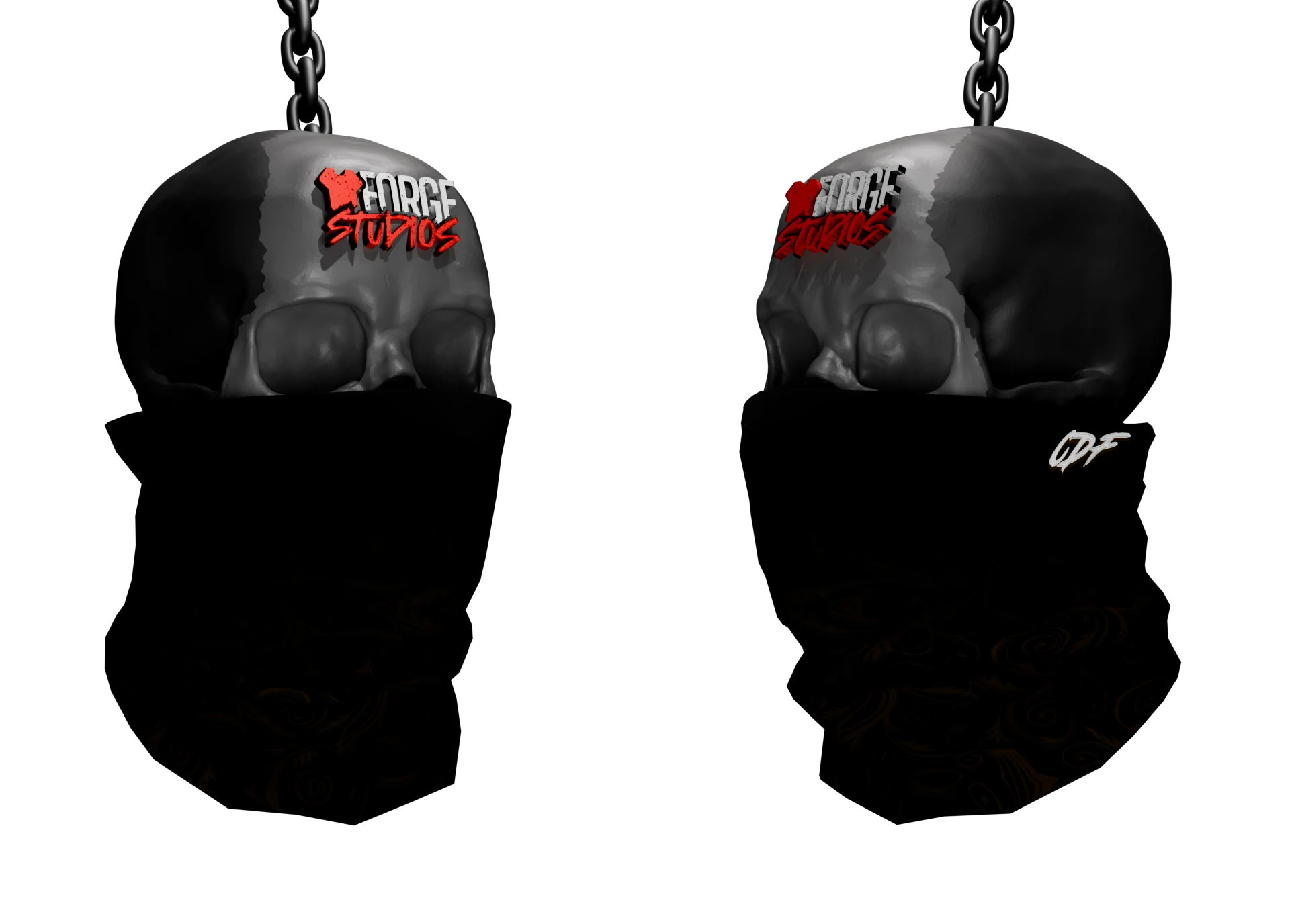 Black bandana on a mannequin head – FiveM faction clothing for GTA RP (Cartel de Fuego)