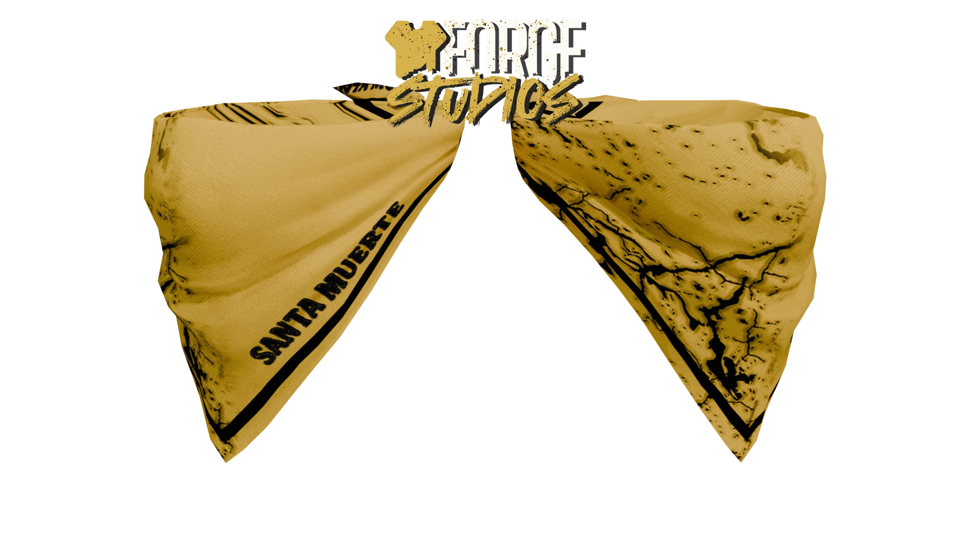 Yellow bandana with black pattern – FiveM gang clothing for GTA RP (Muertos Locos)