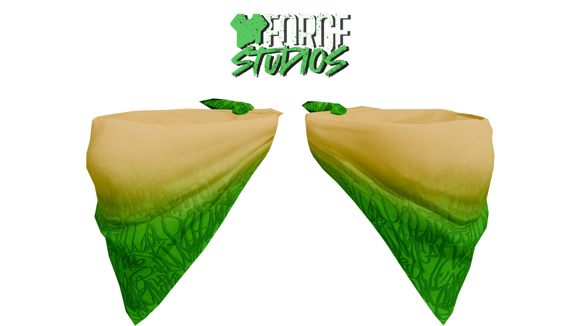 Yellow and green bandana – FiveM gang clothing for GTA RP (7th Yards)