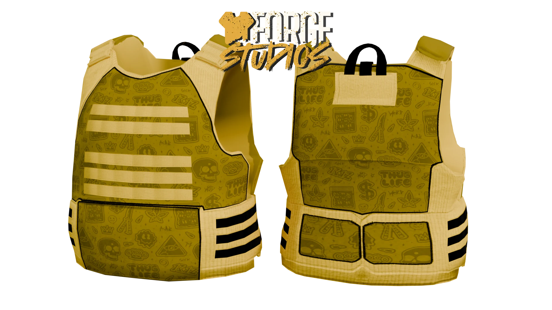 Yellow tactical vest – FiveM gang clothing for GTA RP (Vagos)