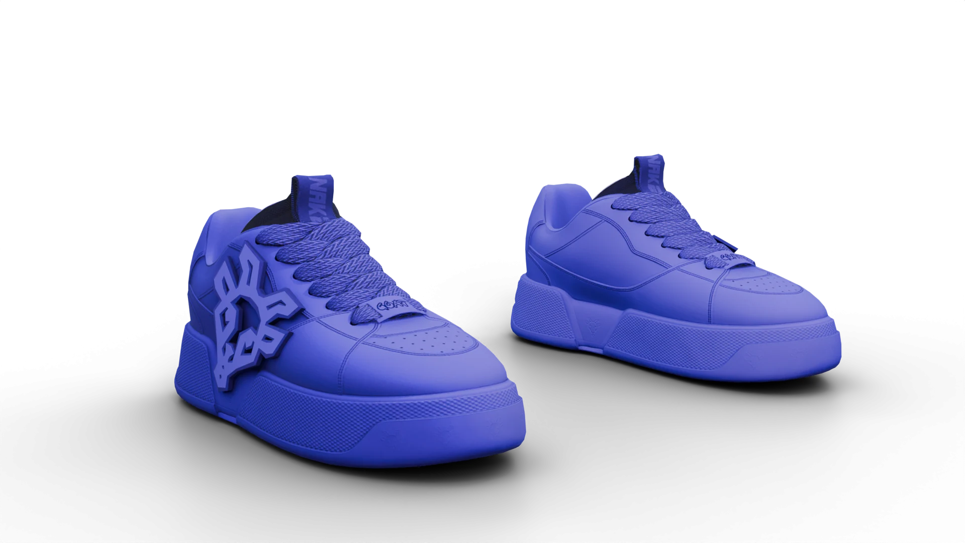 Purple sneakers with side emblem – FiveM 3D clothing asset (Naked Goat Shoes)